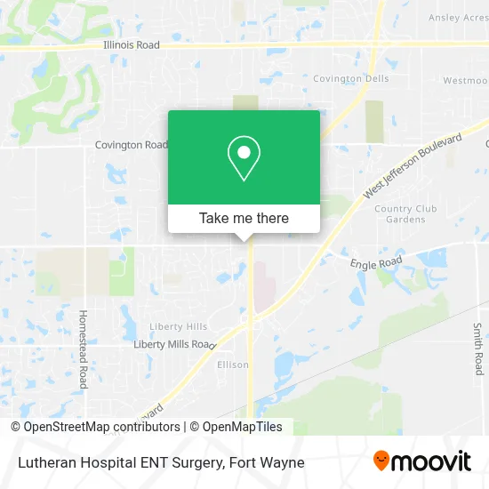 Lutheran Hospital ENT Surgery map