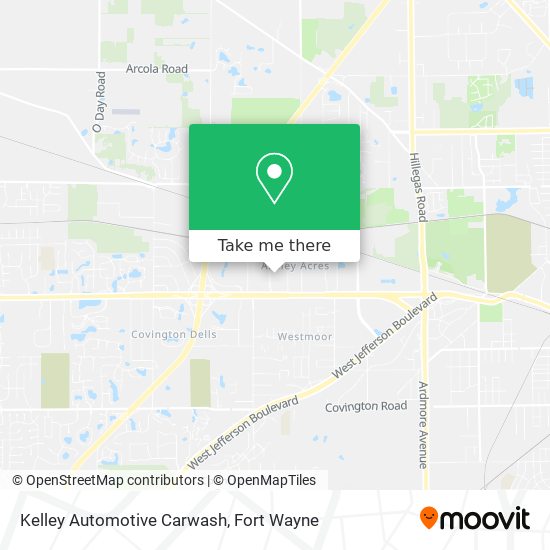 Kelley Automotive Carwash map