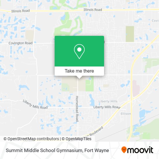 Summit Middle School Gymnasium map
