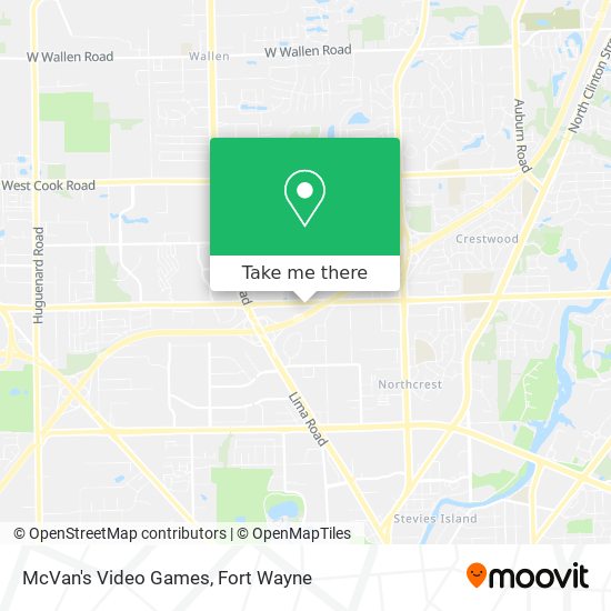 McVan's Video Games map