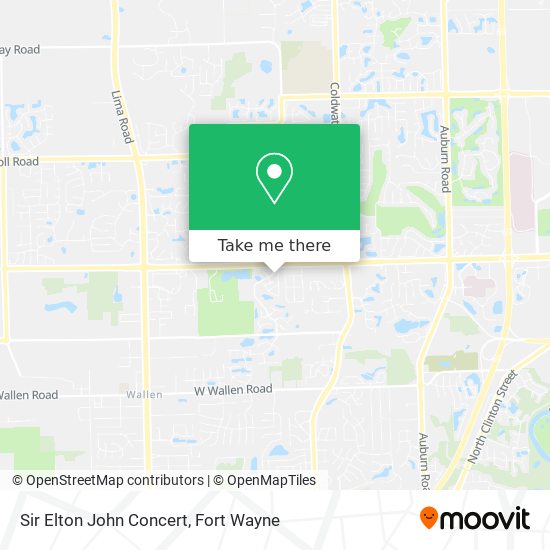 Sir Elton John Concert map