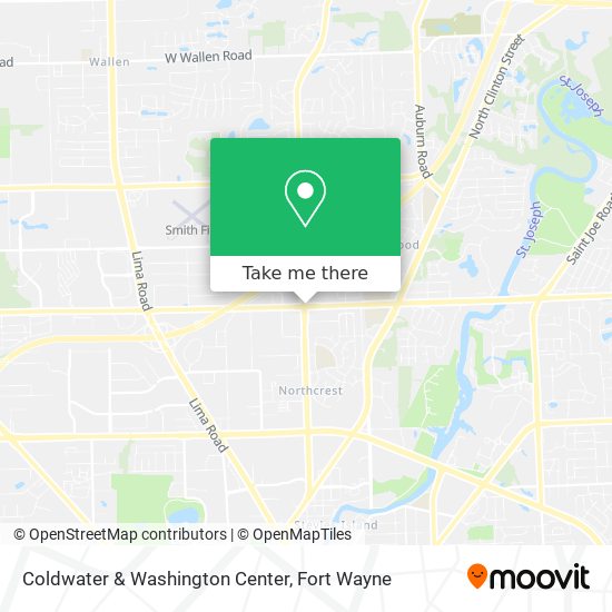 Coldwater & Washington Center map