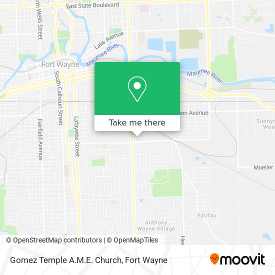 Mapa de Gomez Temple A.M.E. Church