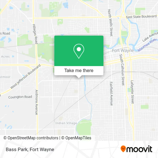Bass Park map