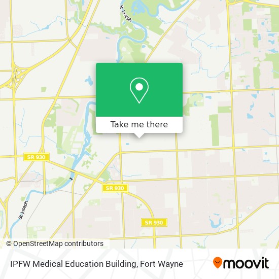 Mapa de IPFW Medical Education Building