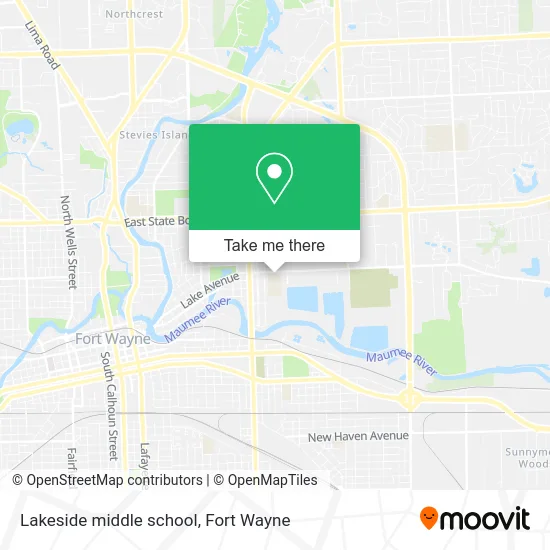 Lakeside middle school map