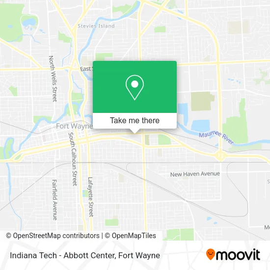 Indiana Tech - Abbott Center map