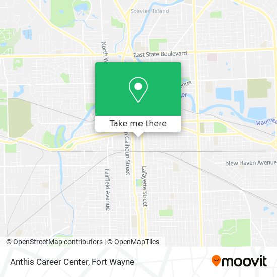 Anthis Career Center map