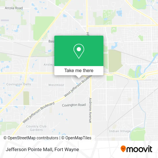 Mapa de Jefferson Pointe Mall