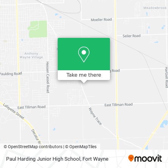 Mapa de Paul Harding Junior High School