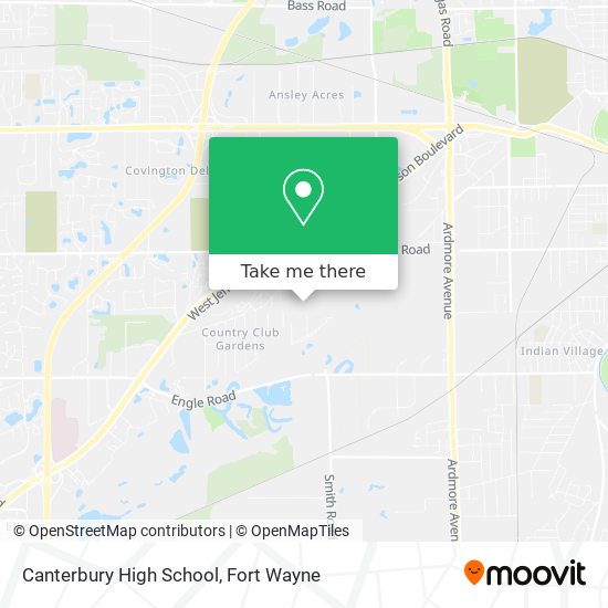 Canterbury High School map