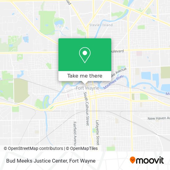 Bud Meeks Justice Center map