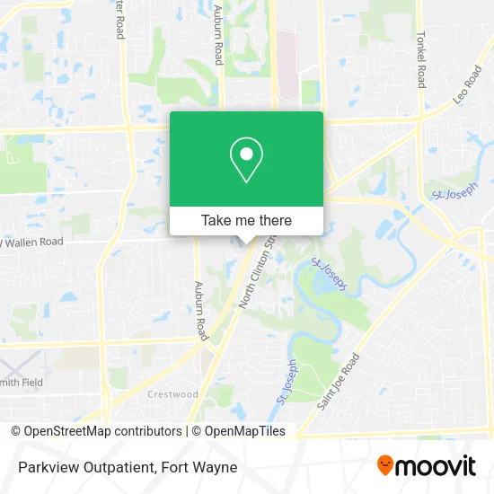 Parkview Outpatient map