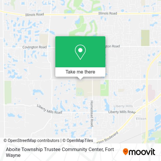Aboite Township Trustee Community Center map