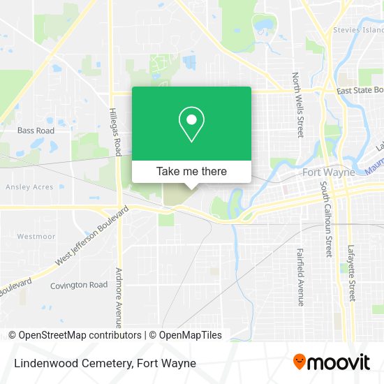 Lindenwood Cemetery map