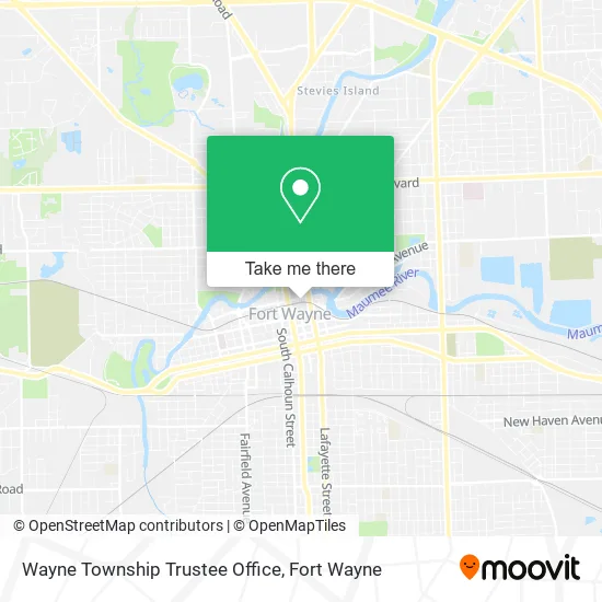 Mapa de Wayne Township Trustee Office