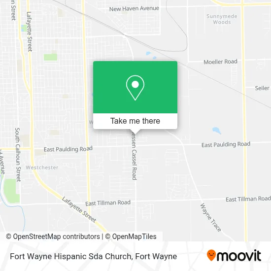 Fort Wayne Hispanic Sda Church map