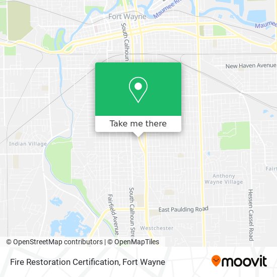 Fire Restoration Certification map