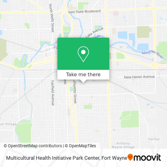 Mapa de Multicultural Health Initiative Park Center