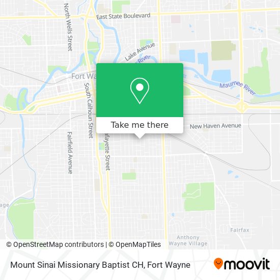 Mount Sinai Missionary Baptist CH map
