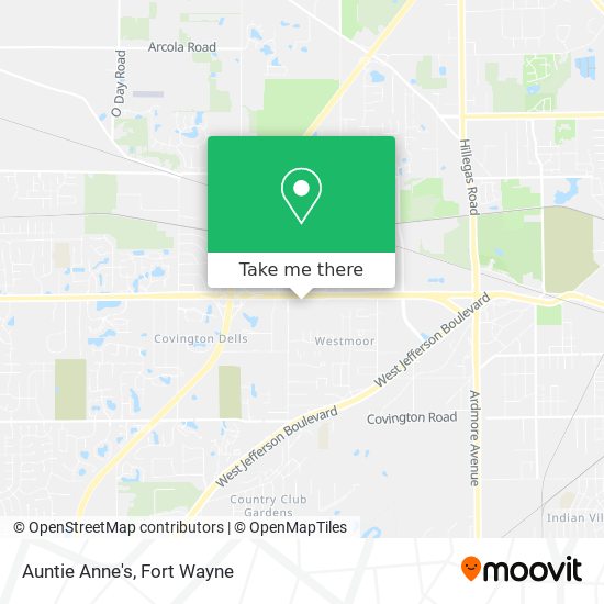 Mapa de Auntie Anne's