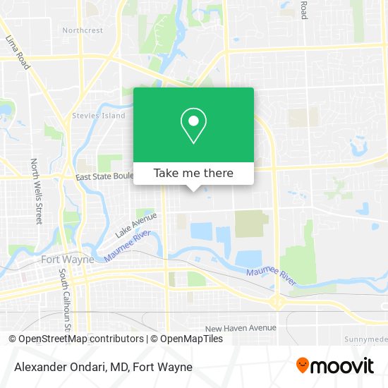 Alexander Ondari, MD map