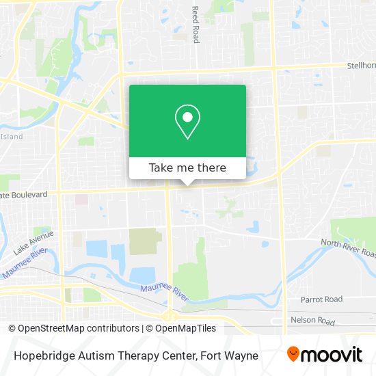 Mapa de Hopebridge Autism Therapy Center