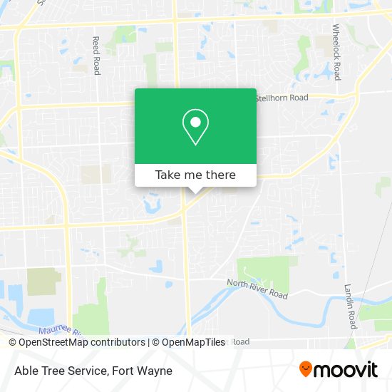 Able Tree Service map