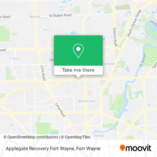 Applegate Recovery Fort Wayne map