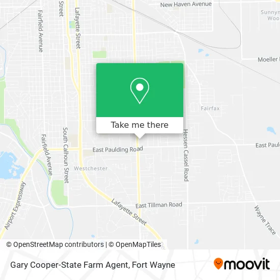 Gary Cooper-State Farm Agent map