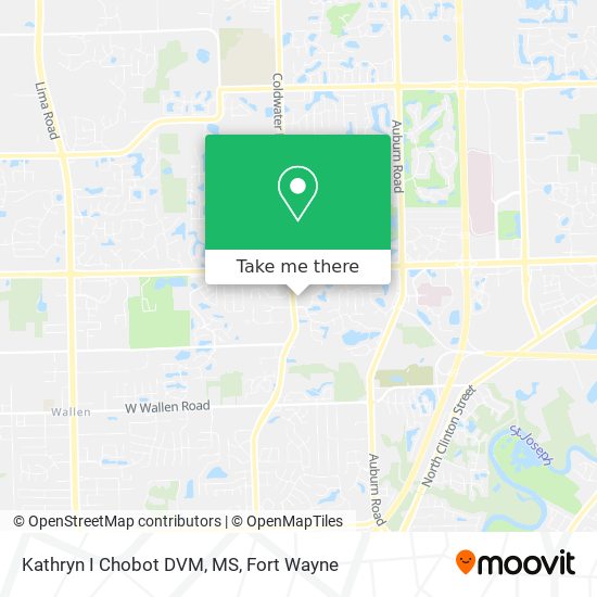 Kathryn I Chobot DVM, MS map