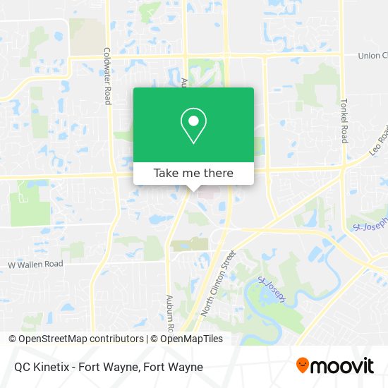 QC Kinetix - Fort Wayne map