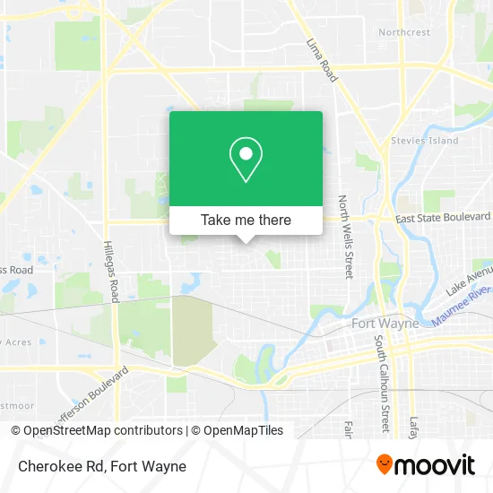 Mapa de Cherokee Rd