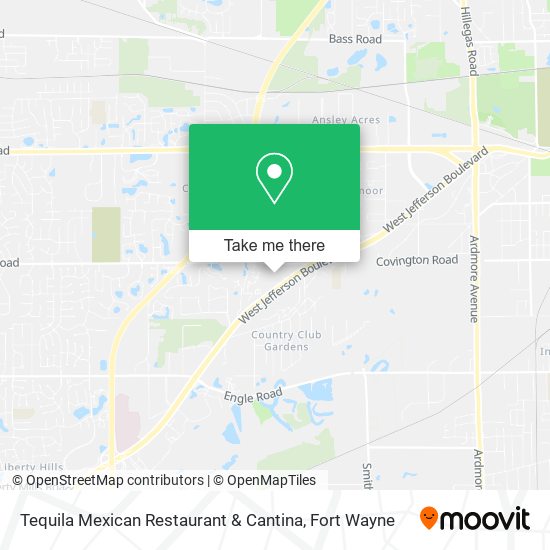 Tequila Mexican Restaurant & Cantina map