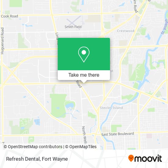 Mapa de Refresh Dental