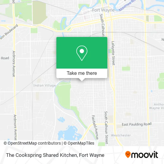 The Cookspring Shared Kitchen map