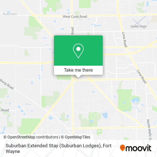 Suburban Extended Stay (Suburban Lodges) map