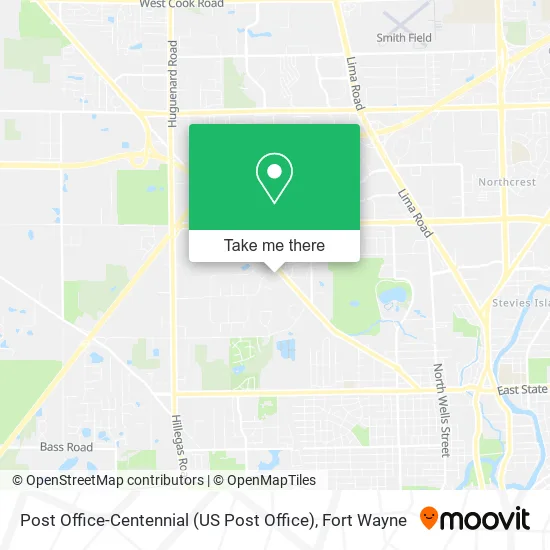 Mapa de Post Office-Centennial (US Post Office)