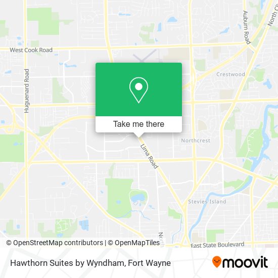 Hawthorn Suites by Wyndham map