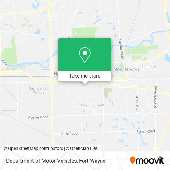 Department of Motor Vehicles map
