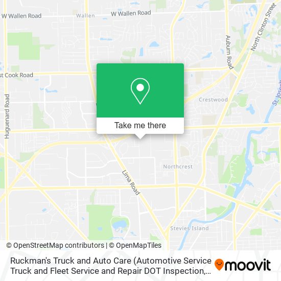 Mapa de Ruckman's Truck and Auto Care