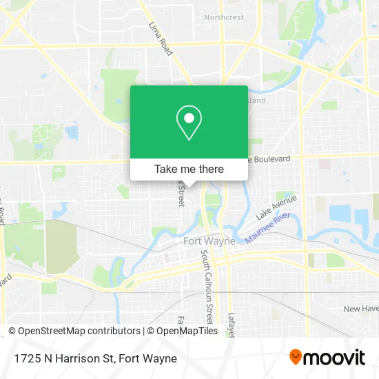 Mapa de 1725 N Harrison St