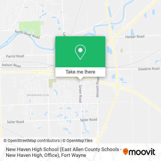 New Haven High School (East Allen County Schools - New Haven High, Office) map