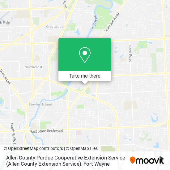 Allen County Purdue Cooperative Extension Service (Allen County Extension Service) map