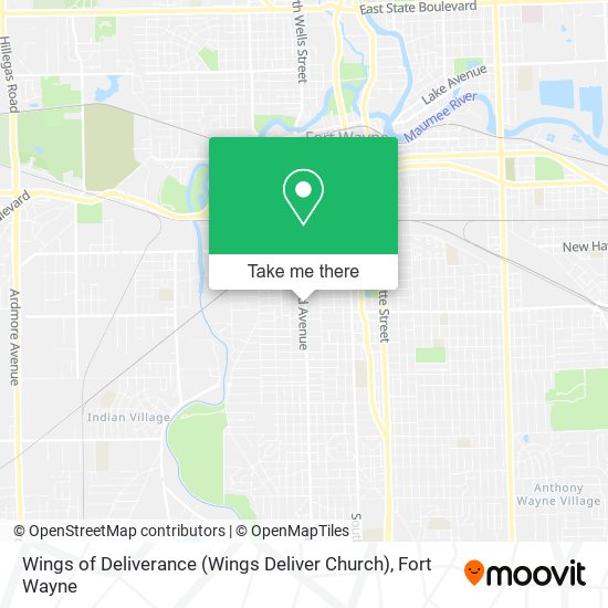 Wings of Deliverance (Wings Deliver Church) map