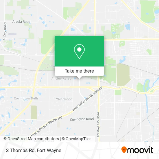 Mapa de S Thomas Rd