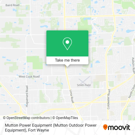 Mutton Power Equipment map