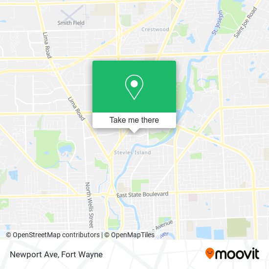 Mapa de Newport Ave