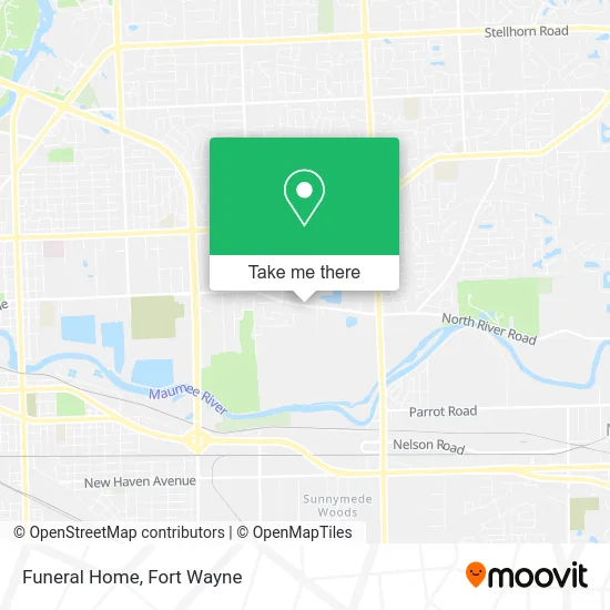 Funeral Home map