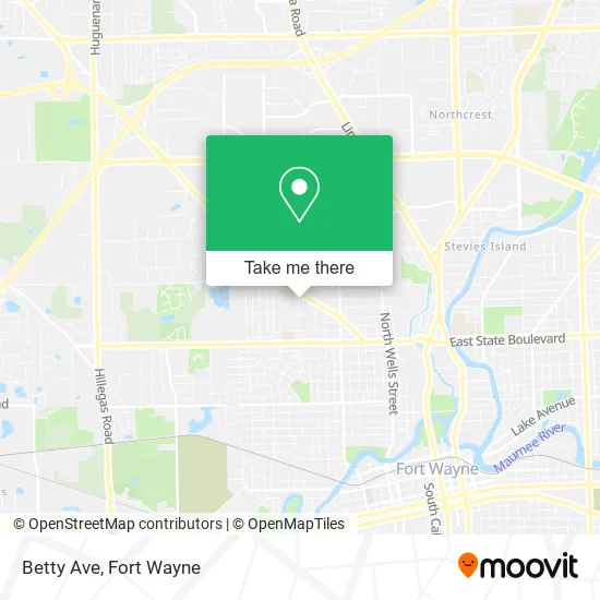 Mapa de Betty Ave